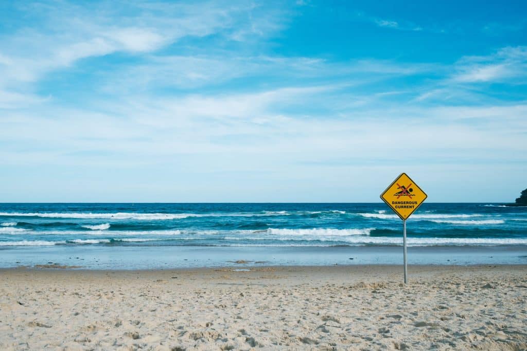 beach sign